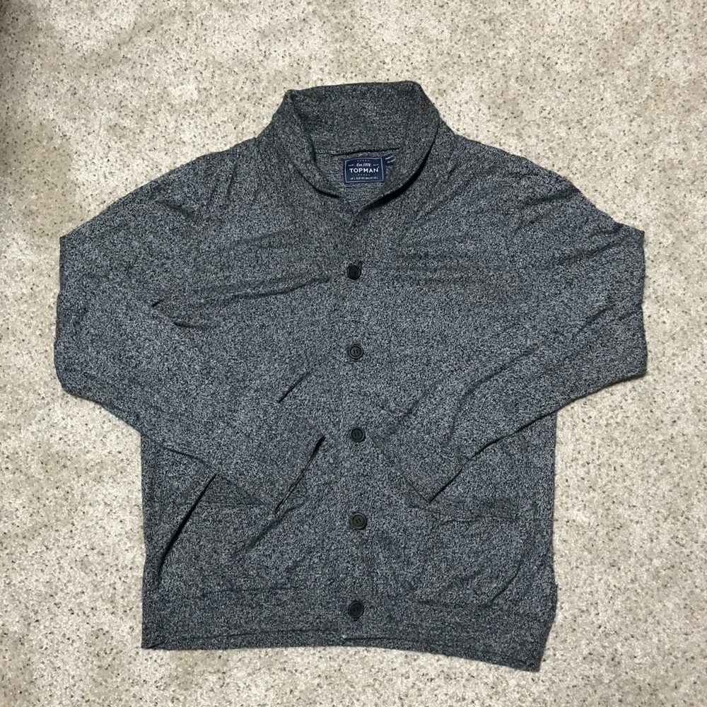 Topman Buttoned Sweater